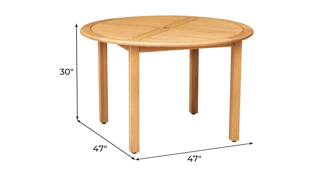 Lifestyle Garden Outdoor Round Dining Table Dimensions