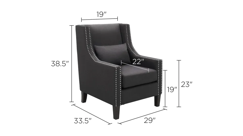 Welland Accent Chair Dimensions