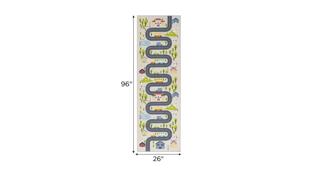 Vestal Kids' Playhouse Rug Dimensions