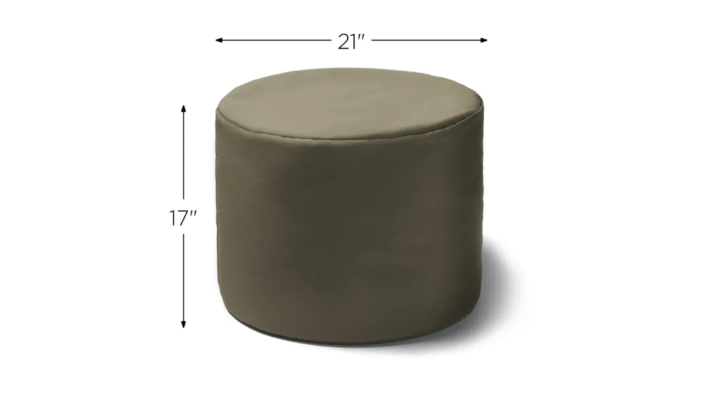 Jana Outdoor Ottoman Dimensions