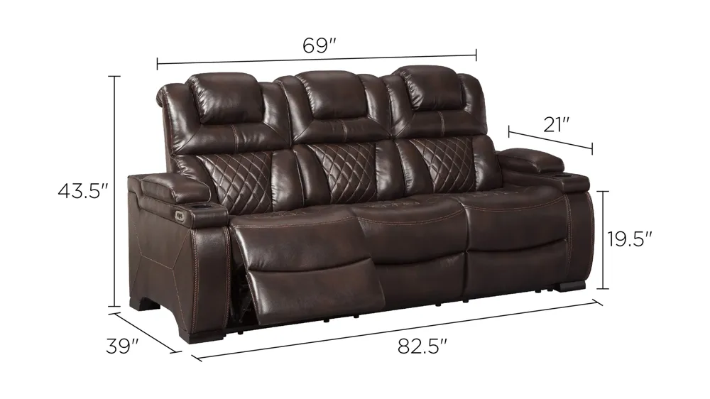 Thorburn Power Reclining Sofa Dimensions