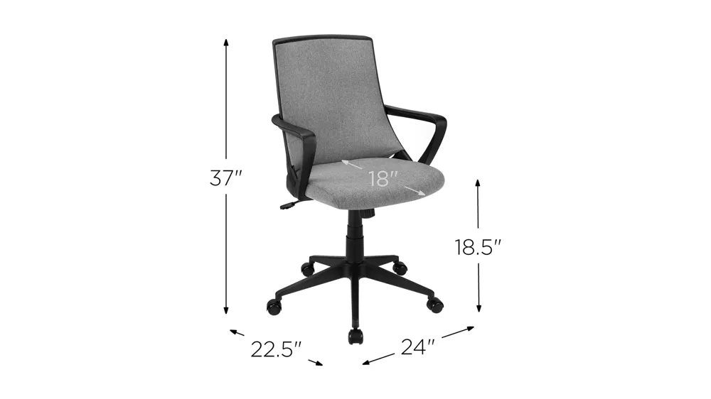 Zoya Office Chair Dimensions