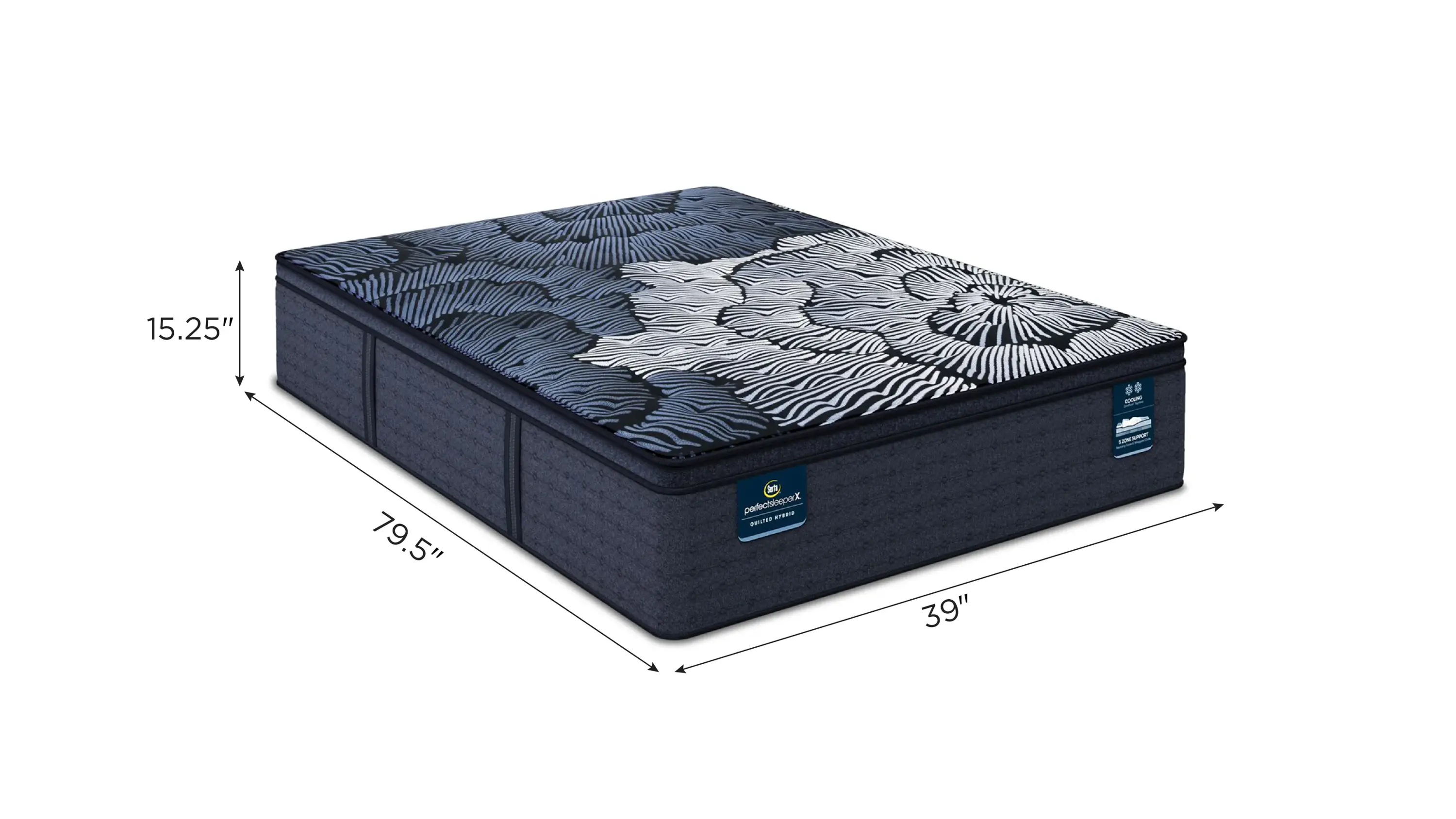 Serta Perfect Sleeper X Max 15" Hybrid Plush Pillow Top Mattress - Thumbnail 3