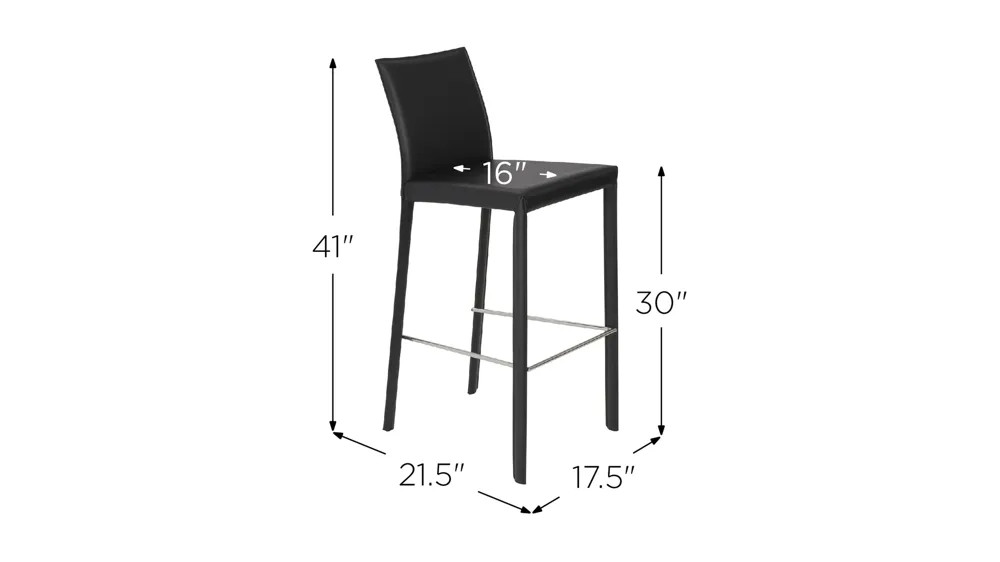 Hasina Bar Stool Dimensions
