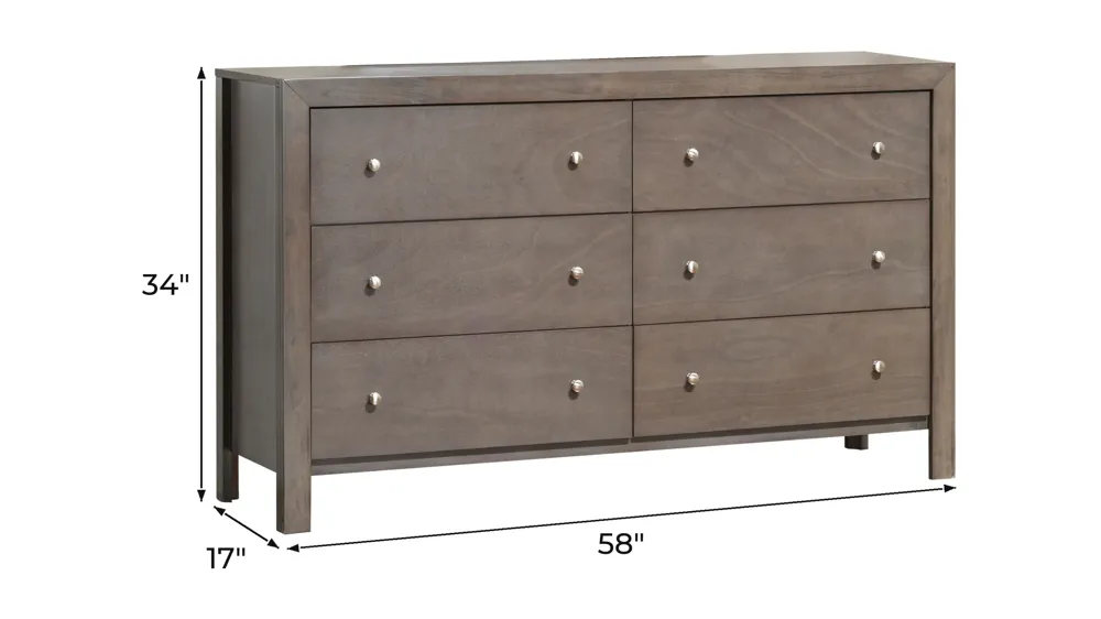Burlington Bedroom Dresser Dimensions