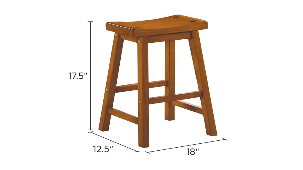 Goya Standard-Height Dining Stool - Set of 2 Dimensions