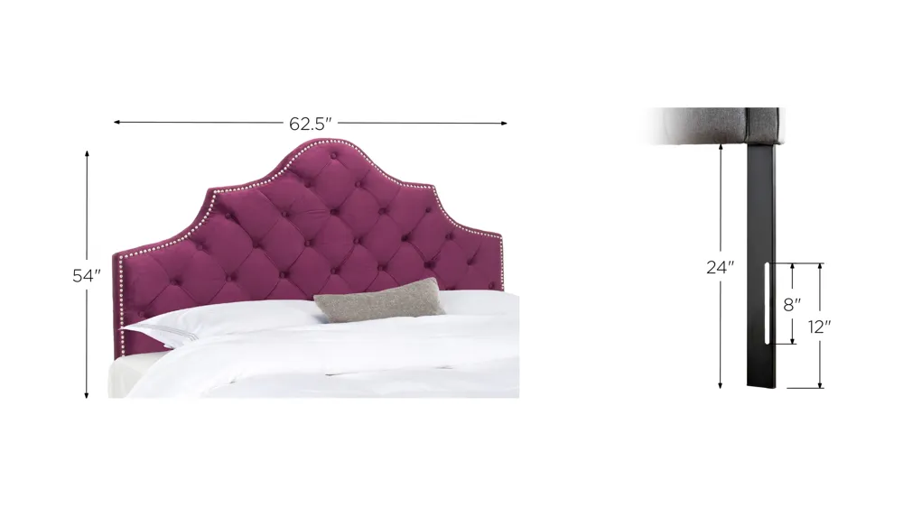 Arebelle Upholstered Headboard Dimensions