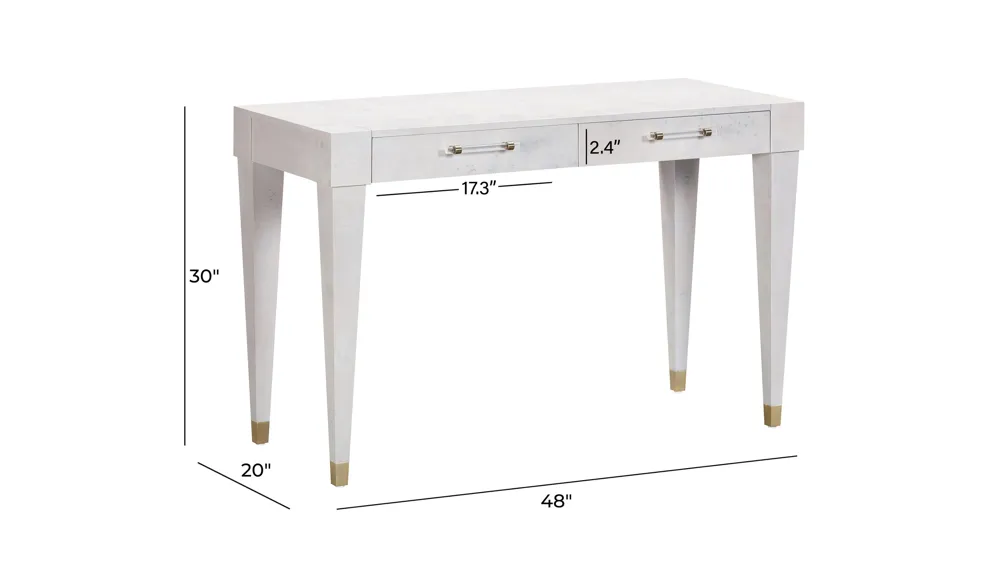 Brandyss Burl Work Desk Dimensions