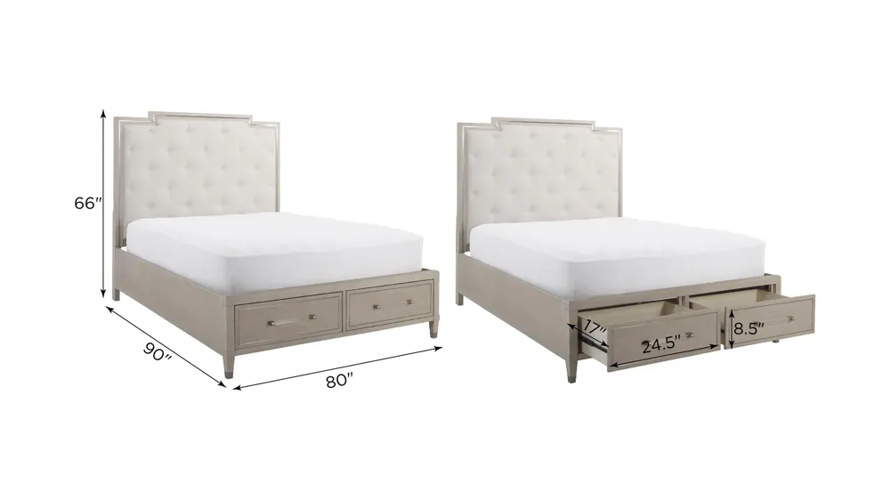 Francesca Storage Bed Dimensions