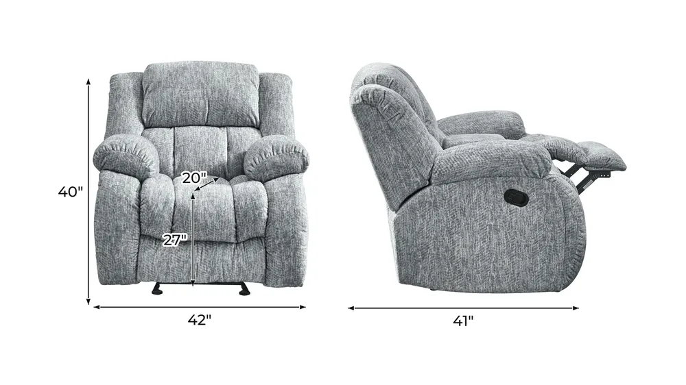 Monterey Glider Recliner Dimensions