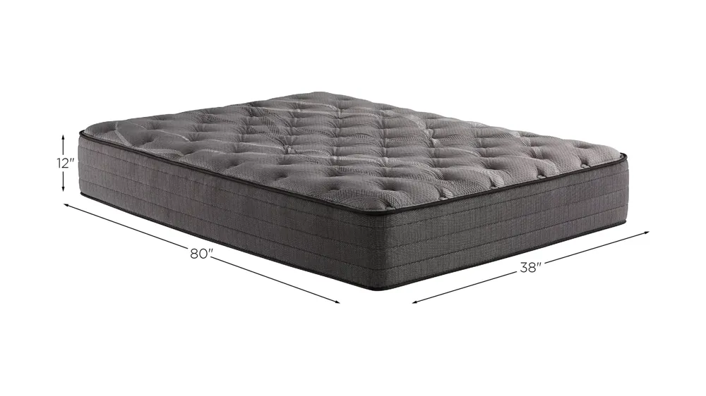 NightsBridge 12-inch Firm Pillow Top Hybrid Mattress in a Box Dimensions