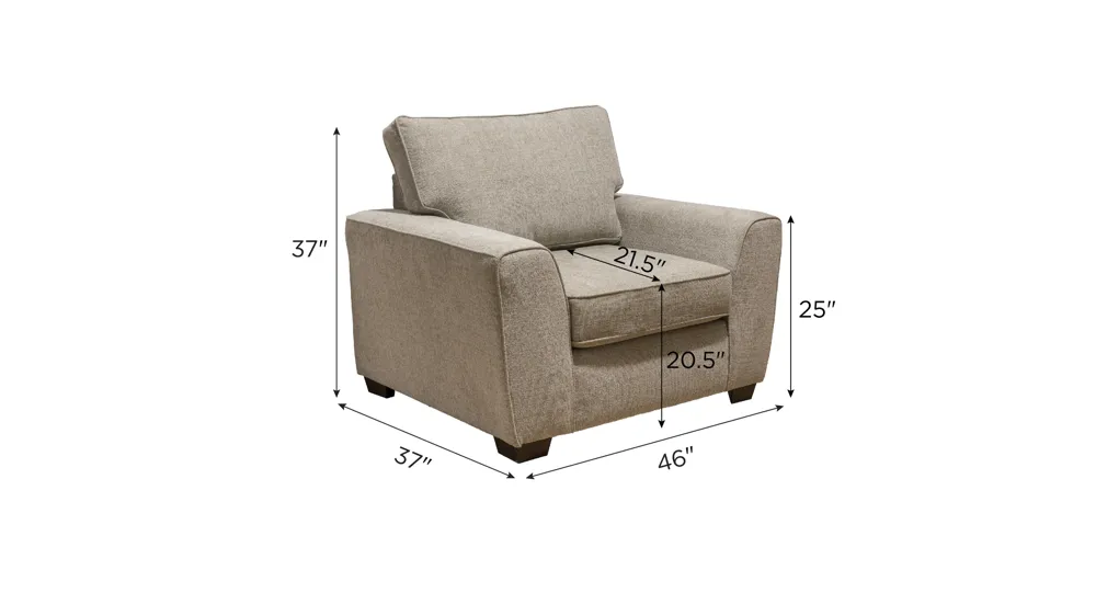 Bray Chair and a Half Dimensions