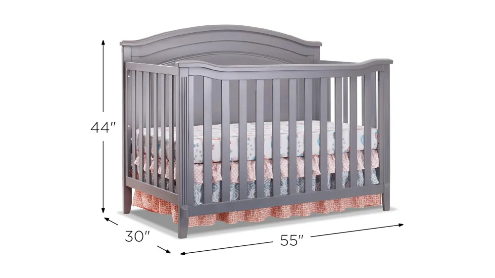 Berkley Round Top Panel Crib Dimensions