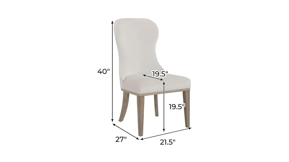 Seraphina Side Chair Dimensions