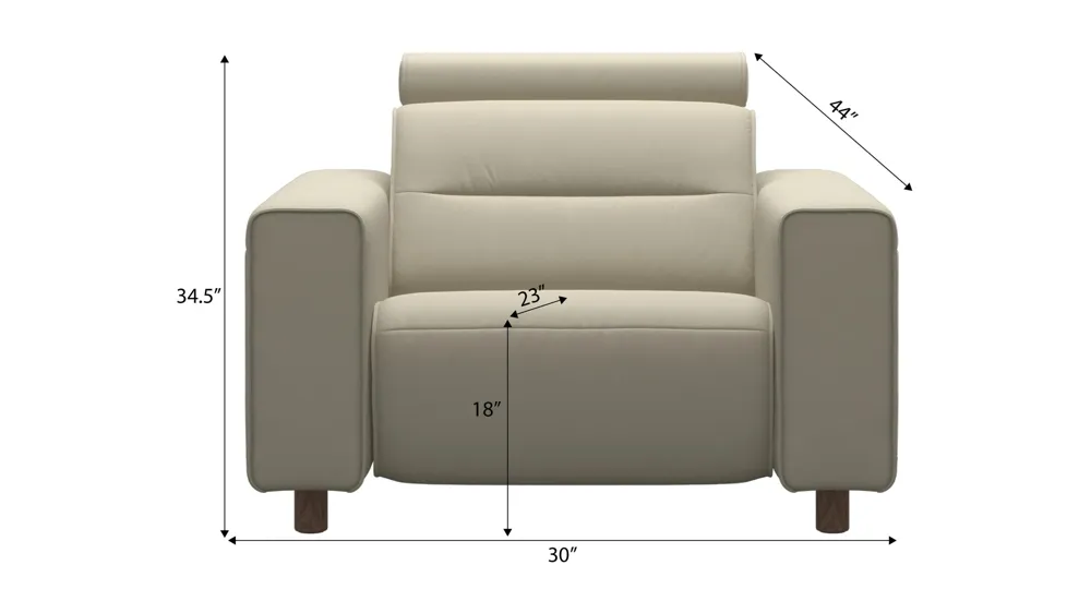 Emily 2-pc. Power Recliner Dimensions