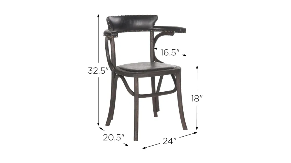 Carolyn Dining Arm Chair Dimensions