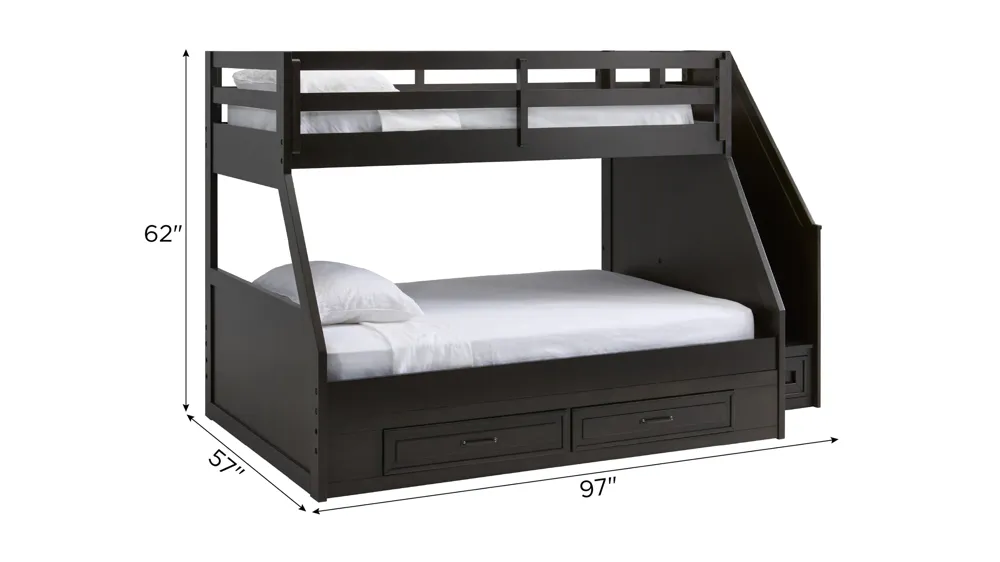 Kieran Bunk Bed w/ Staircase Dimensions