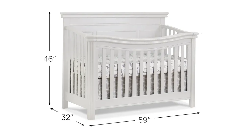 Finley Lux Flat Top Crib Dimensions