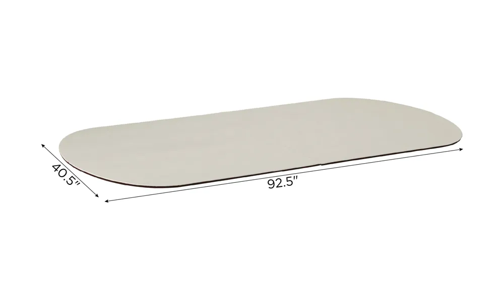 Gabrielle Table Pad Dimensions