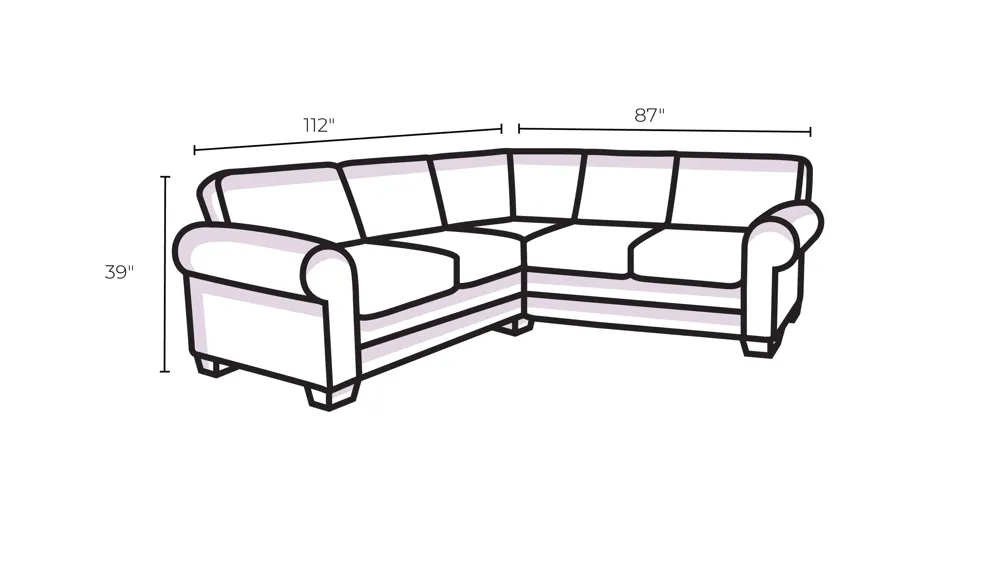 Valderno 2-pc. Sectional with Chaise Dimensions