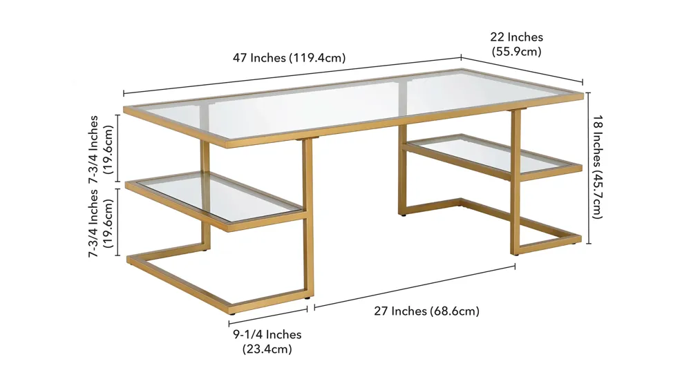 Circe Coffee Table Dimensions