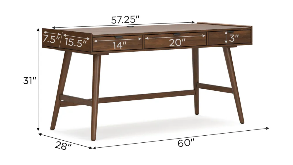Linville Writing Desk Dimensions
