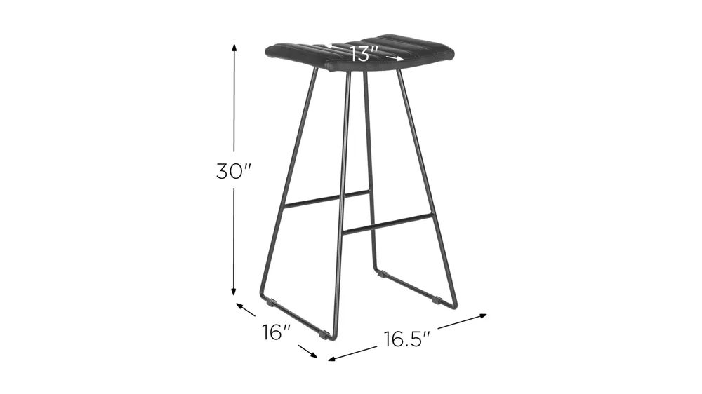 Roy Bar Stool - Set of 2 Dimensions