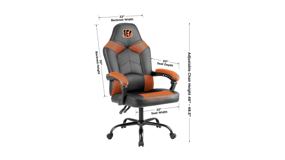 NFL Oversized Adjustable Office Chairs Dimensions