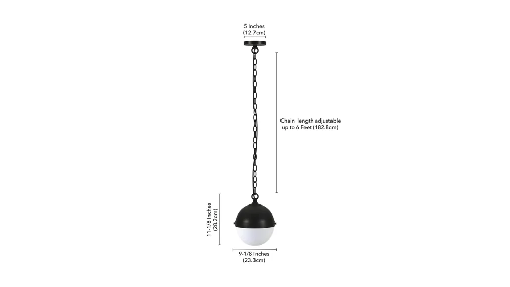 Aurora Pendant Dimensions