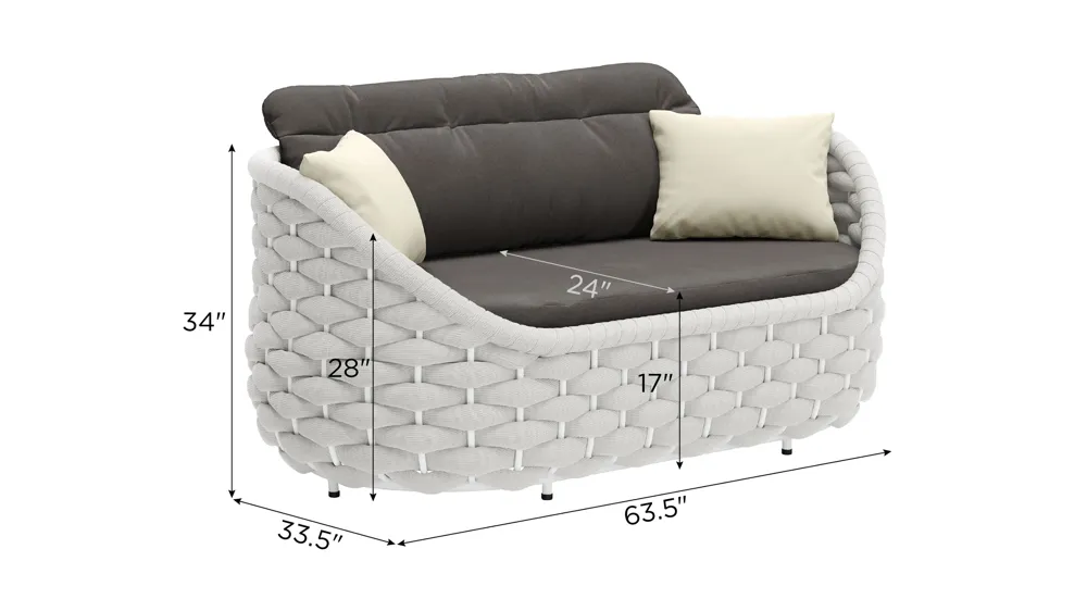 Coral Reef Loveseat Dimensions