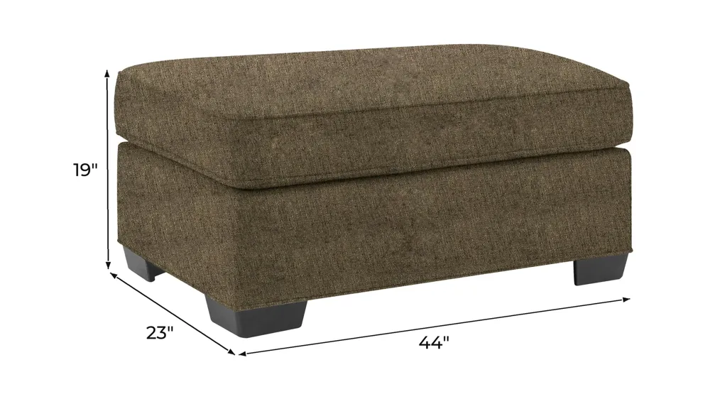Wellsley Chair and a Half Ottoman Dimensions