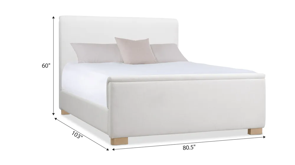 Banyon Bay Upholstered Bed Dimensions
