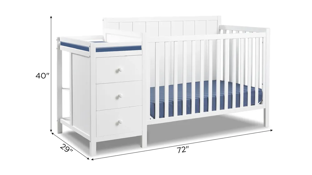Essex Crib & Changer Dimensions