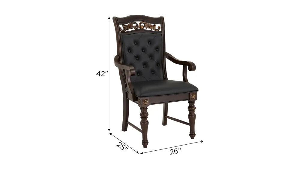 Vanderbilt Arm Chair Dimensions