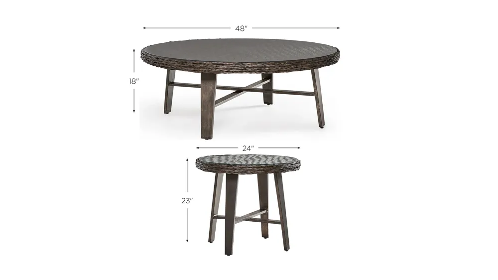 Grand Isle 4-pc. Outdoor Living Set Dimensions