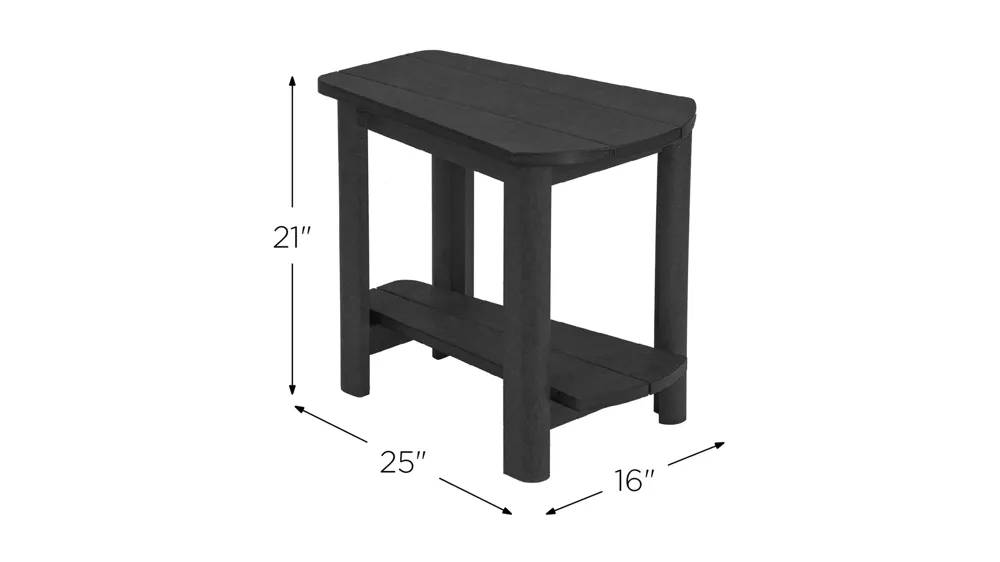 Generation Recycled Outdoor Addy Side Table Dimensions