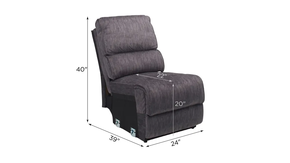 Portman Armless Chair Dimensions