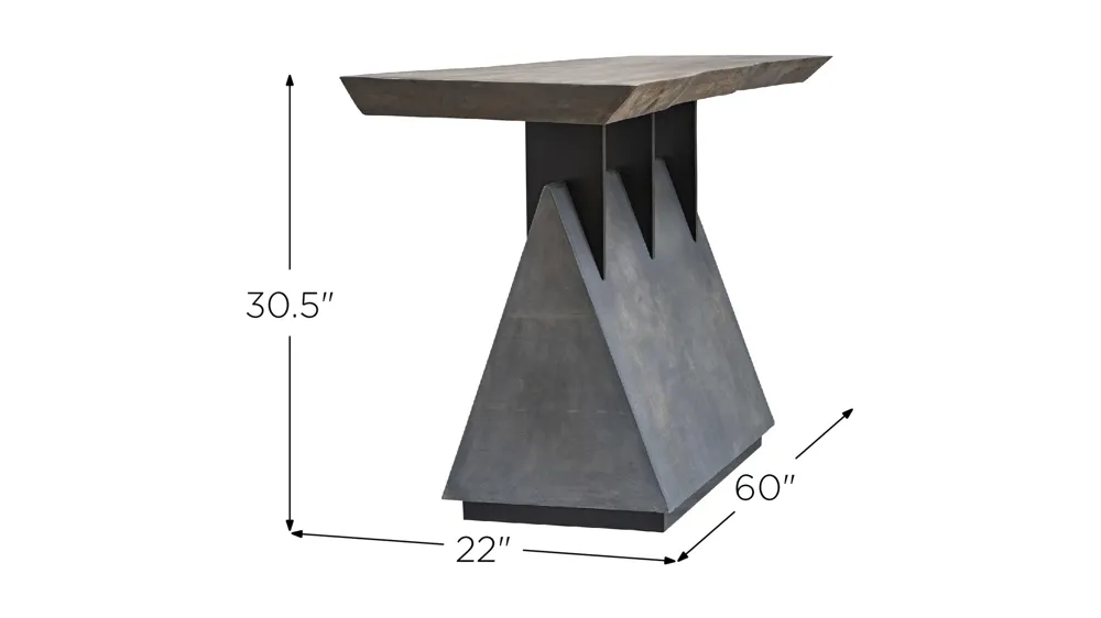 Vessel Console Table Dimensions