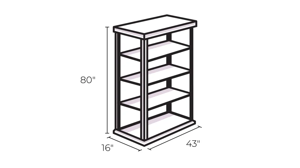 Pulaski Lighted Sliding Door Curio Cabinet Dimensions