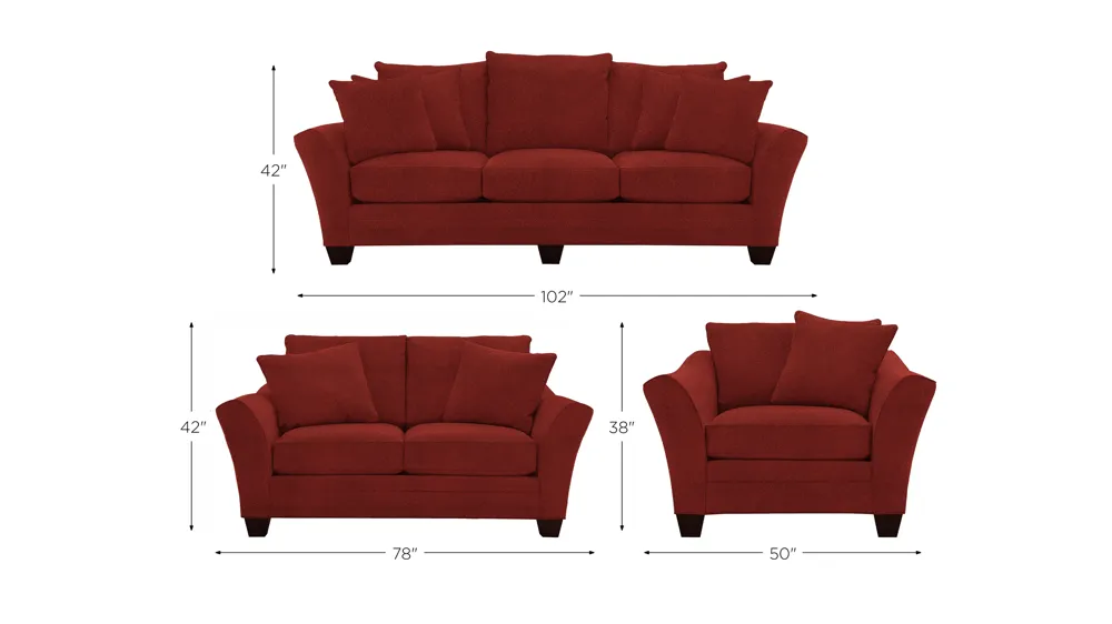 Briarwood Living Room Set Dimensions