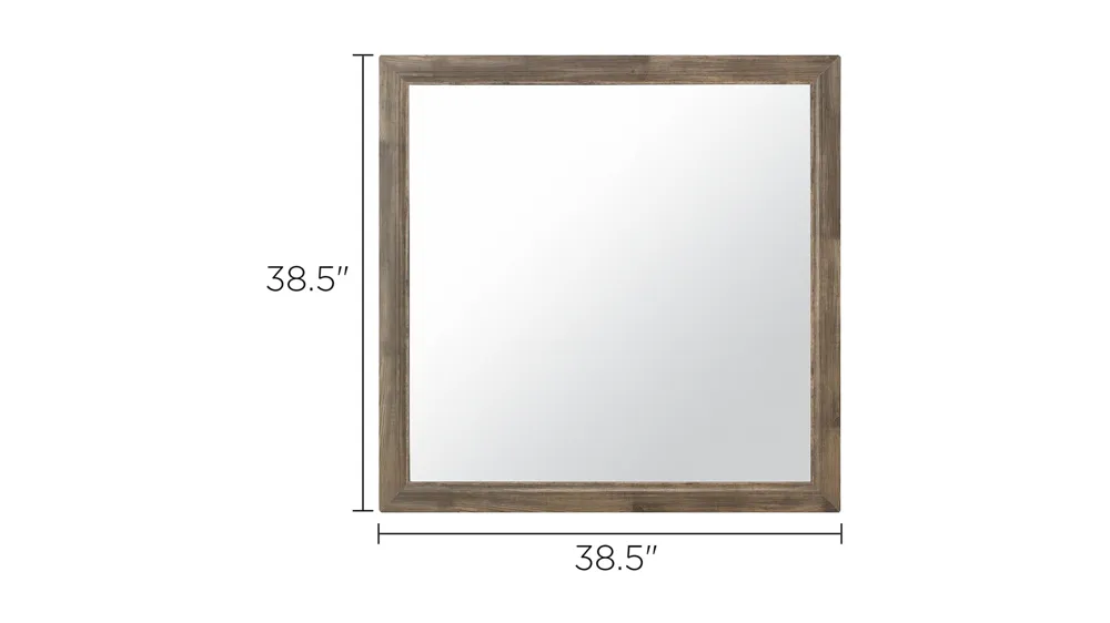 Rayburn Bedroom Dresser Mirror Dimensions