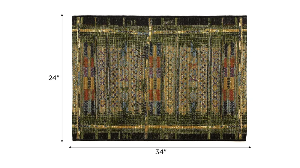 Esencia Tribal Stripe Indoor/Outdoor Mat Dimensions