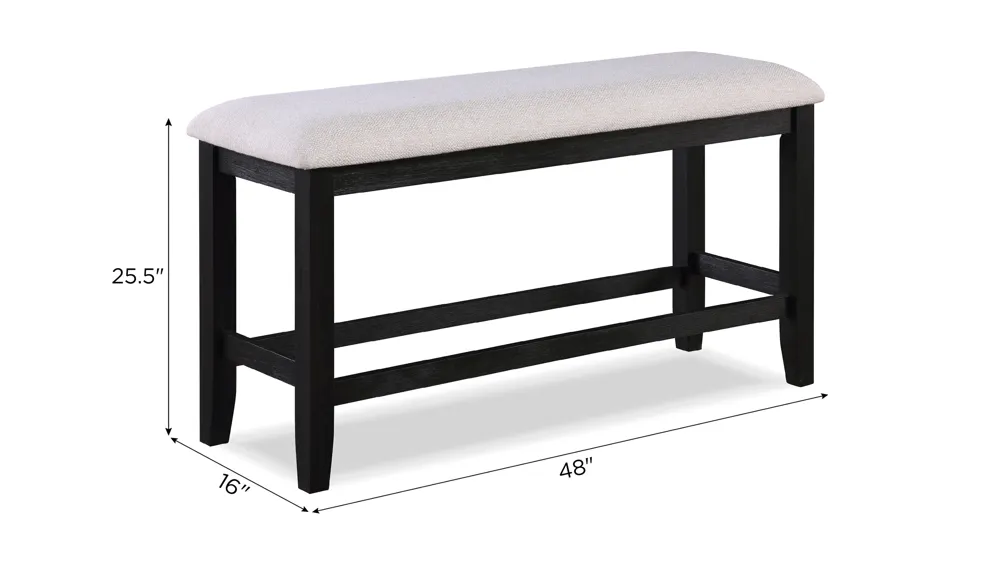 Regent Counter Height Bench Dimensions