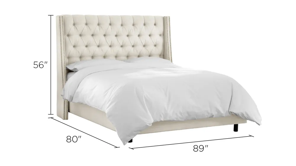 Sheridan Wingback Bed Dimensions