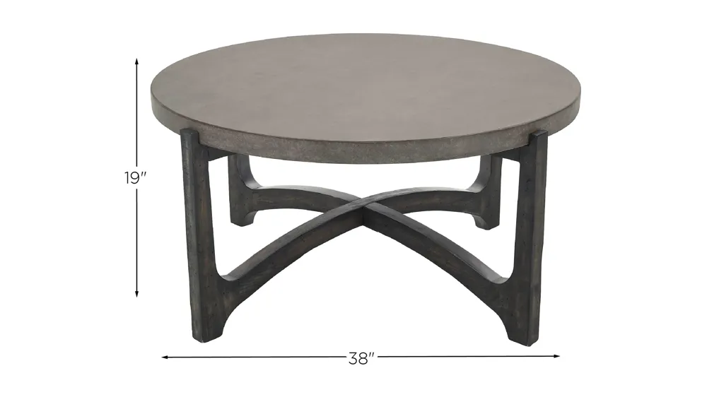 Gerald Round Coffee Table Dimensions