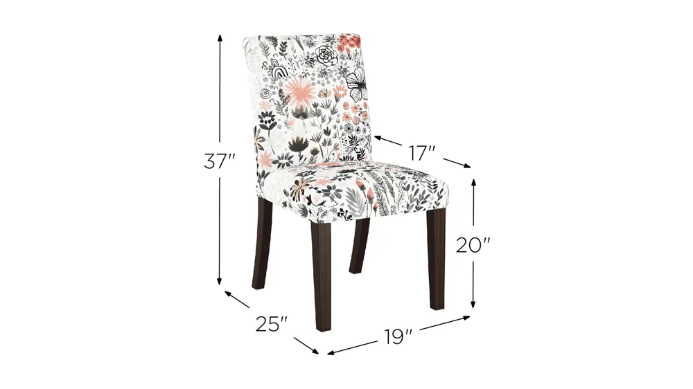 Merry Upholstered Dining Chair Dimensions