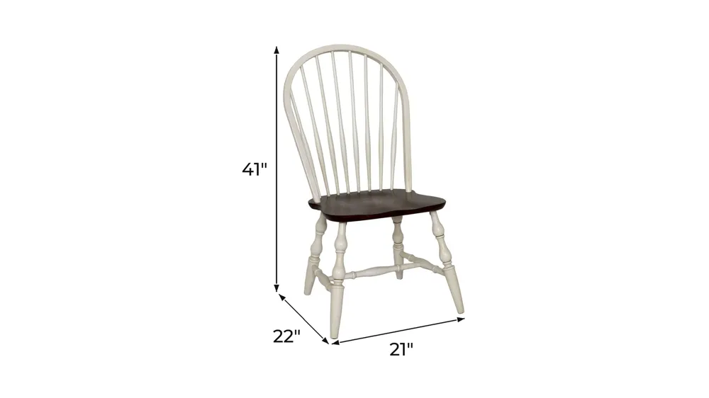 Fenway Spindleback Dining Chair: Set of 2 Dimensions