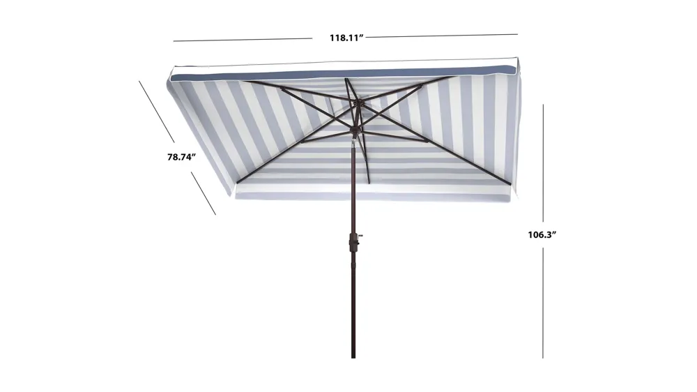 Torin Fashion Line 6.5 X 10 ft Rect Umbrella Dimensions