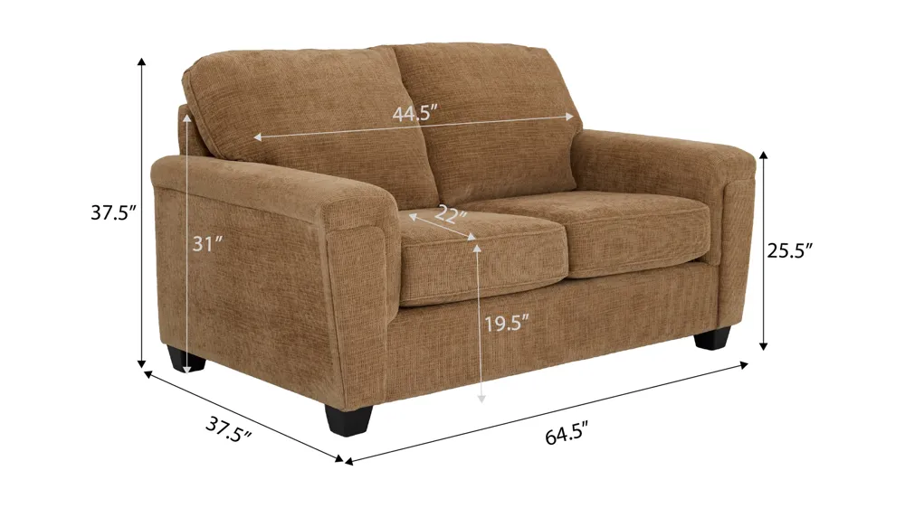 Elora Loveseat Dimensions