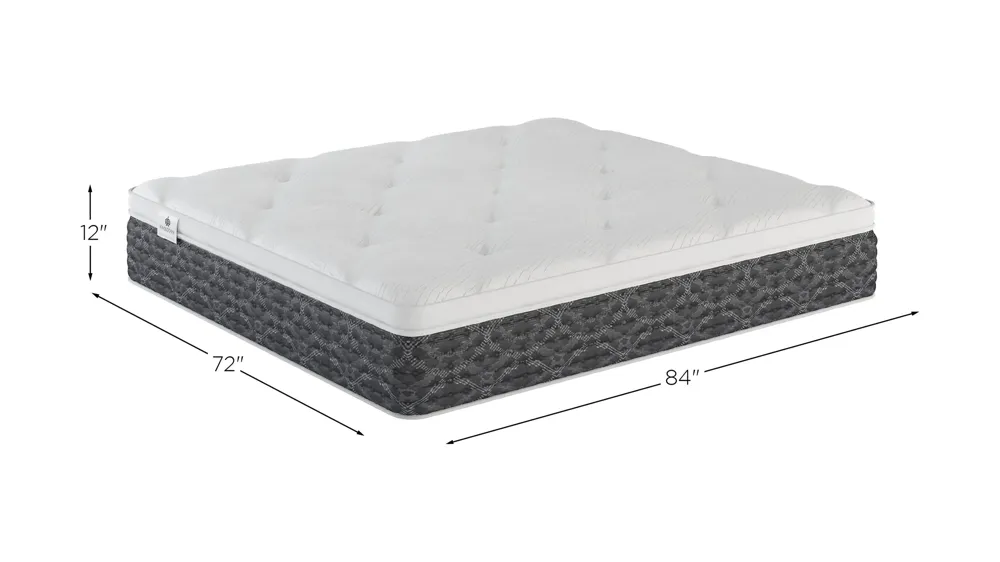 Kingsdown Studio Graylyn Plush Euro-Top Mattress Dimensions